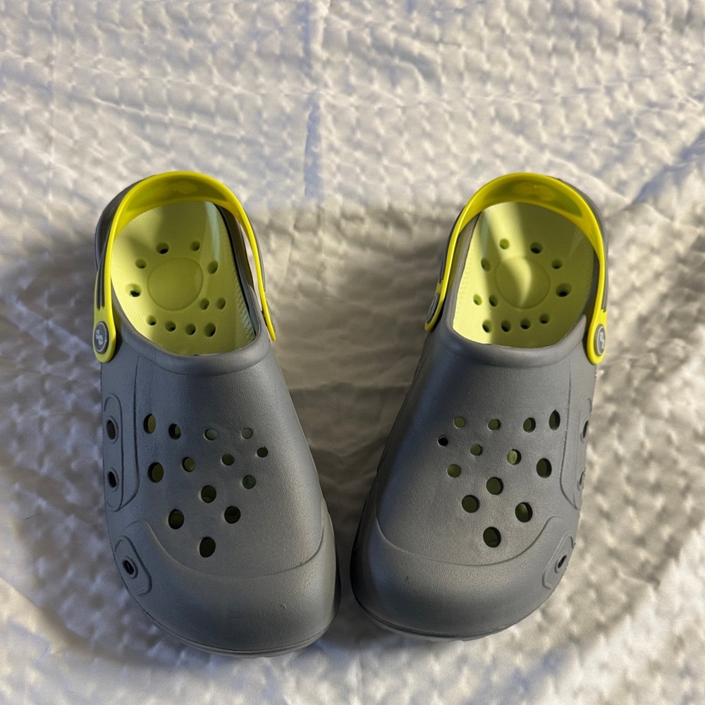 Women's Gray and Yellow Sandals
